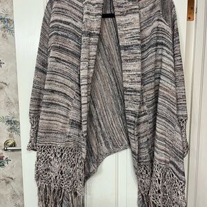 Striped Gray Women's Sweater